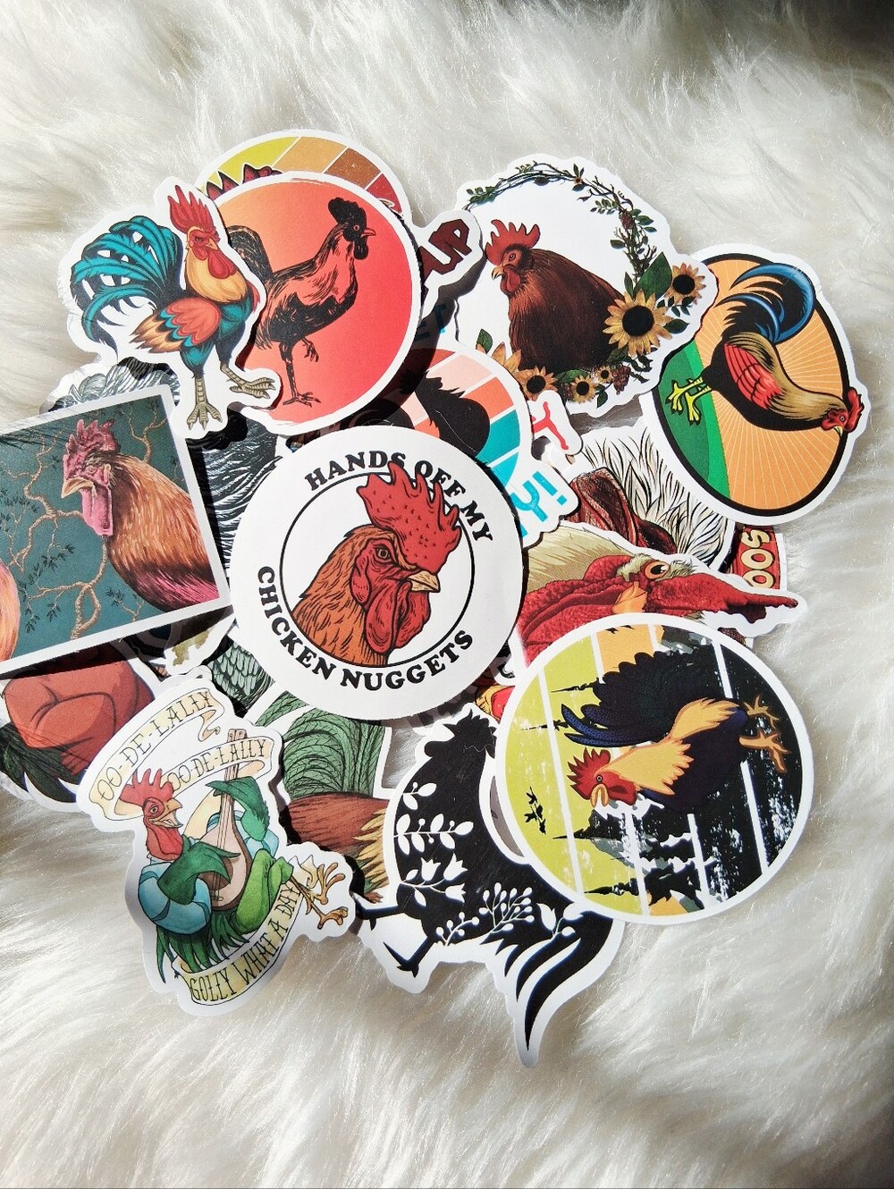 Chicken Theme Stickers 40 Pack